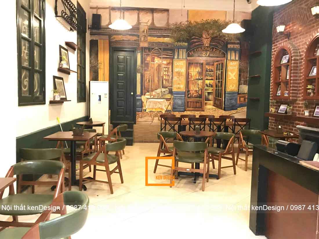 thiết kế quán cafe phong cách thuộc địa Anh 